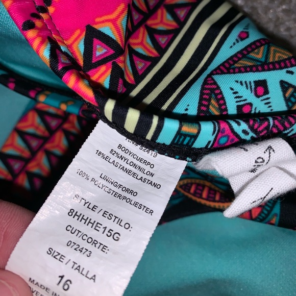 H and H Multicolor Bikini Bottoms size 16 - Picture 5 of 6